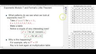 Exponents Mod 7 and Little Fermat (Part 1)