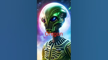 Asking Ai to create a alien for each state! #shorts #ai #aliens