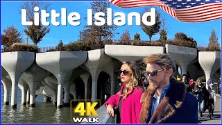 【4K】WALK Little Island NEW YORK City NYC USA NY Travel vlog