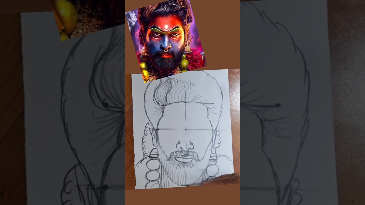 Pushpa 2 Allu Arjun Drawing 