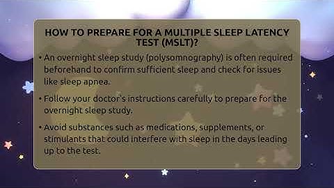 How To Prepare For A Multiple Sleep Latency Test (MSLT)? - Sleep Apnea Support Network
