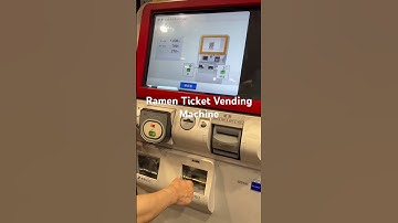 Ordering Ramen using a Ticket Vending Machine in Japan