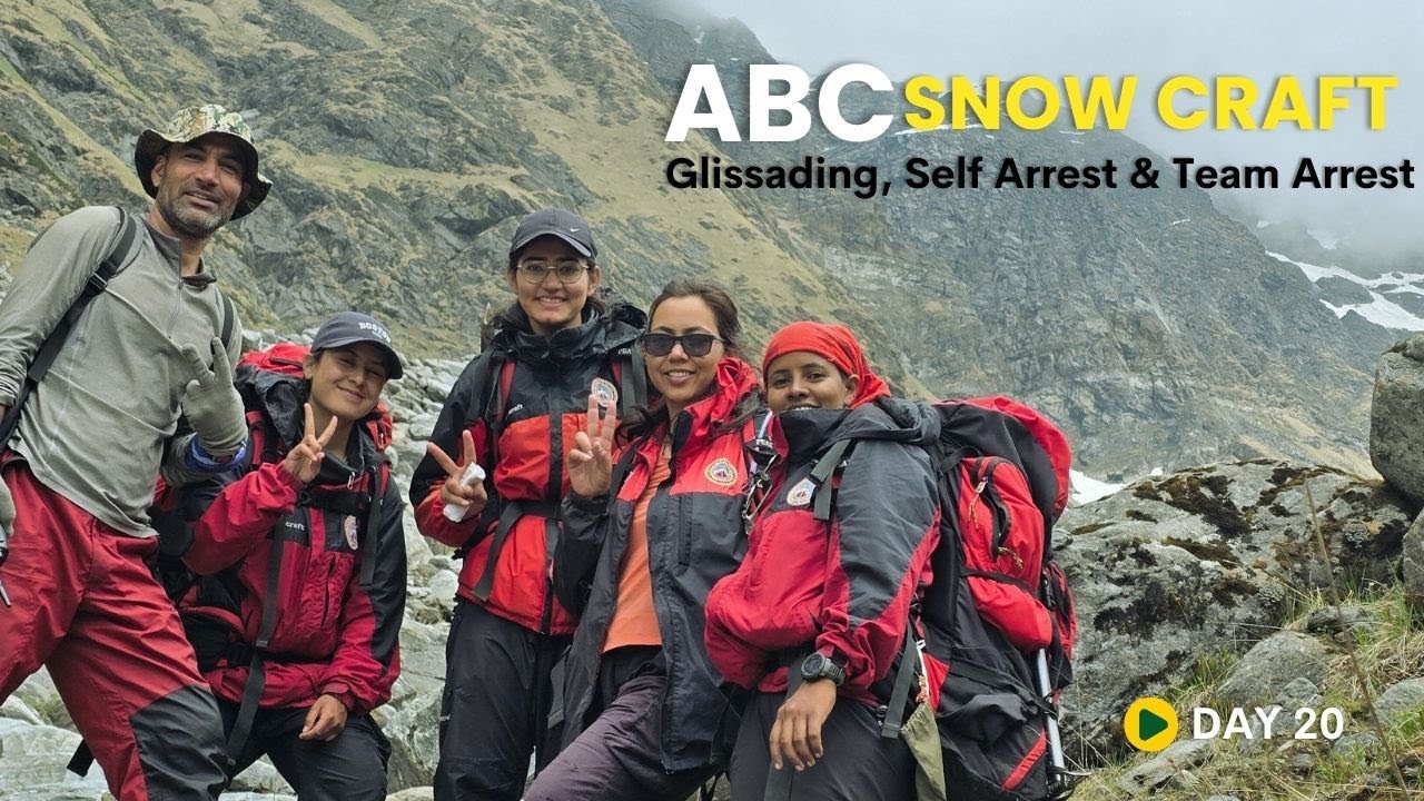 Day 20 at NIM BMC | Advance Base Camp Training, Glissading, Rope Knot Test & Fun Moments