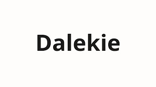 How To Pronounce Dalekie Далекие Far In Russian