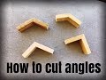 How to measure and cut angles for baseboard crown moulding etc