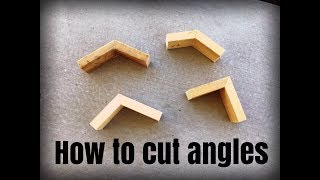 How to measure and cut angles for baseboard, crown moulding, etc