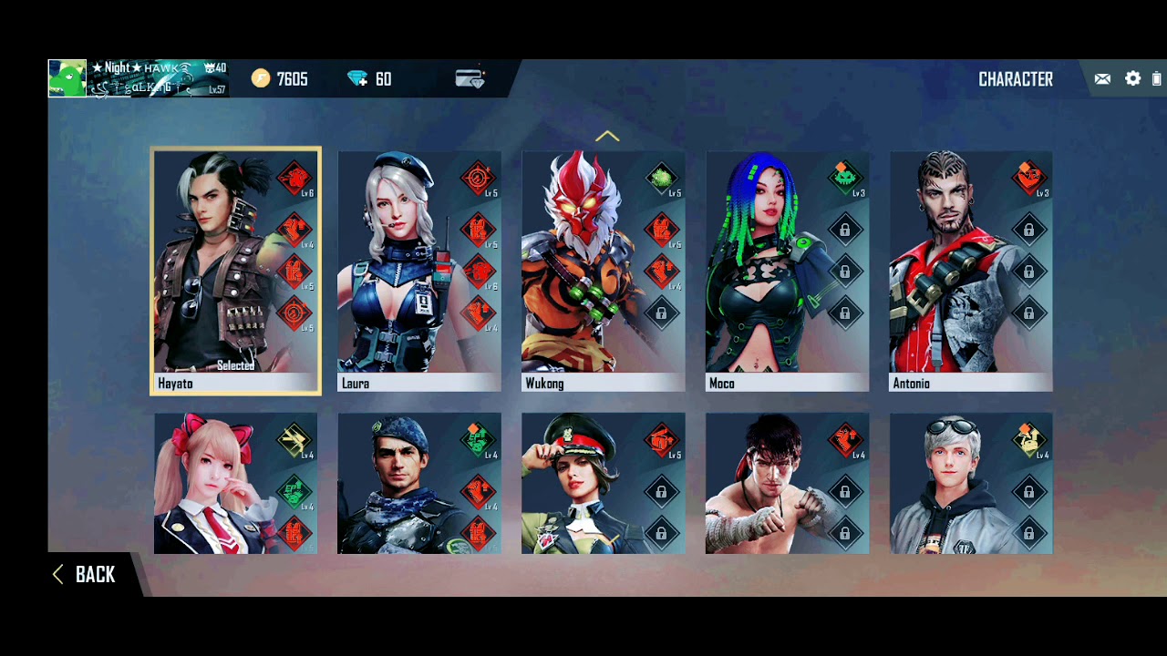 My new free fire collection profile - YouTube
