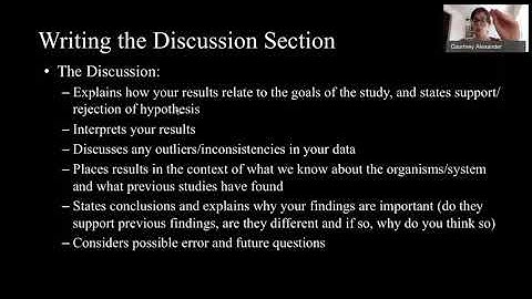 BIO 4700: Writing the Discussion