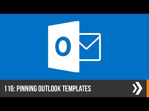 Creating and Pinning Template Emails in Outlook | Everyday Office 006