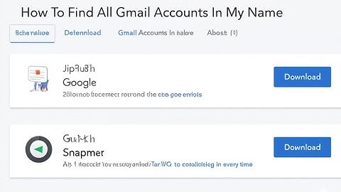 How To Find All Gmail Accounts In My Name  How To Search All Gmail Accounts In My Name
