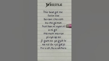 Thumbnail of BLACKPINK - WHISTLE Lyrics #blackpink #blink #lyrics #lisa #jennie #jisoo #rose #shortsfeed #shorts