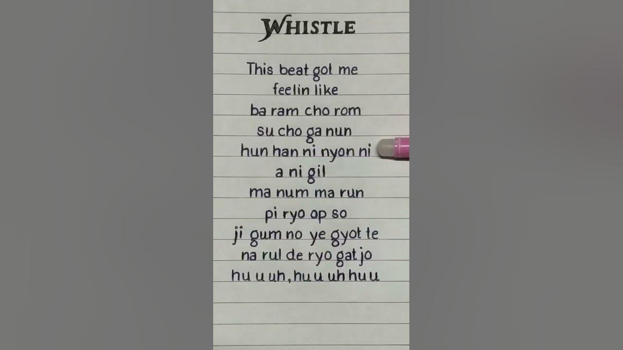 BLACKPINK - WHISTLE Lyrics #blackpink #blink #lyrics #lisa #jennie #jisoo #rose #shortsfeed #shorts