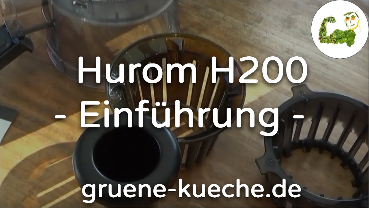 Hurom H200 Slow Juicer - Aufbau des Geräts (Teil 1/6) - YouTube