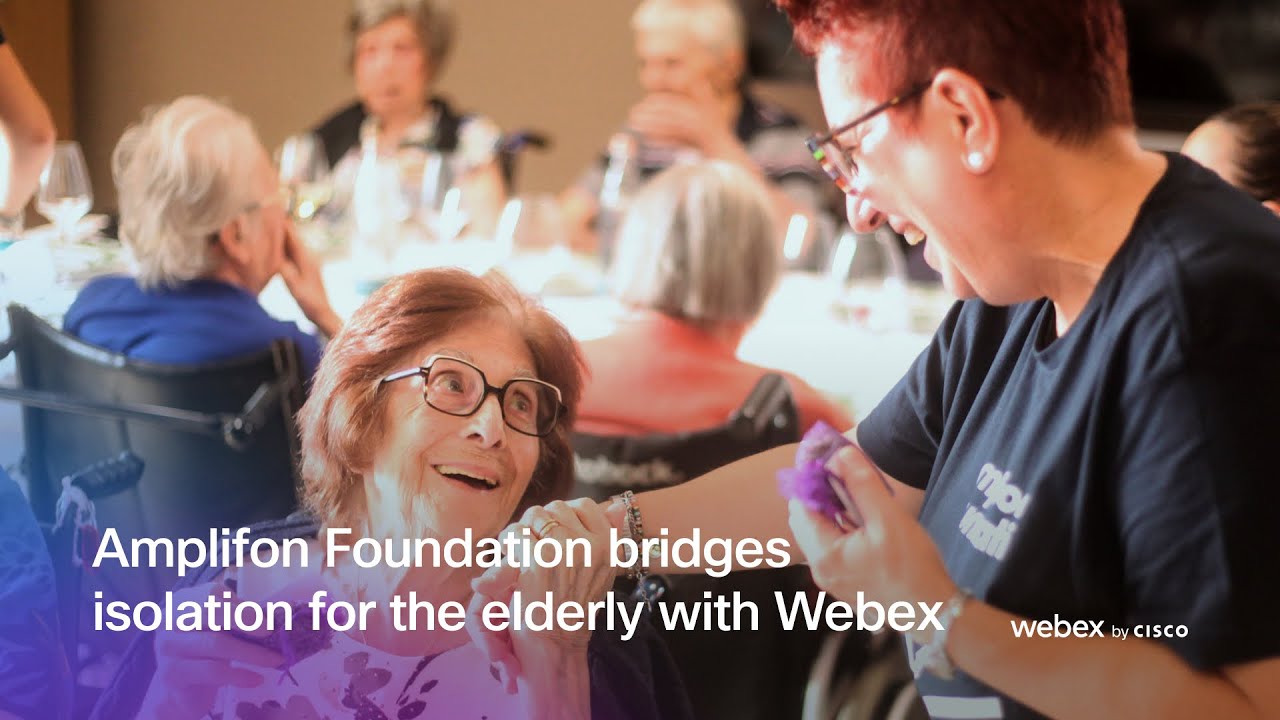 Amplifon Foundation bridges isolation for the elderly with Webex - YouTube
