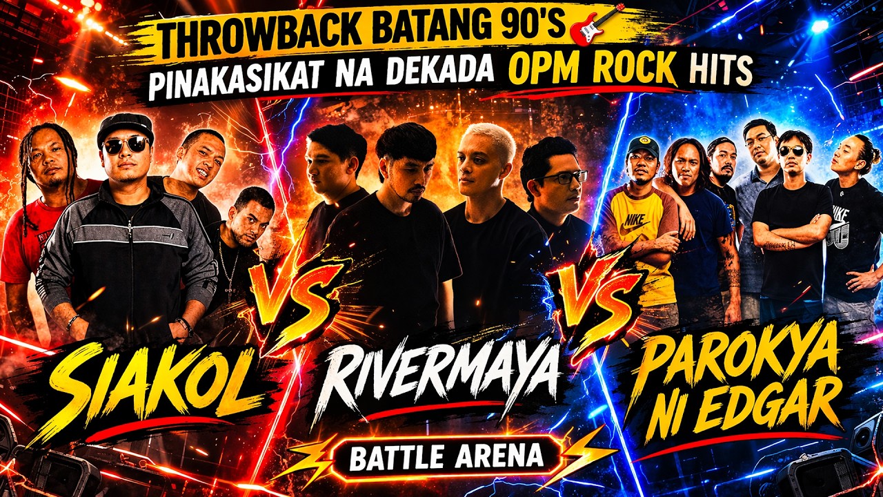 Throwback Batang 90's 🎸Siakol vs Rivermaya vs Parokya Ni Edgar ~ Pinakasikat na Dekada OPM Rock Hits