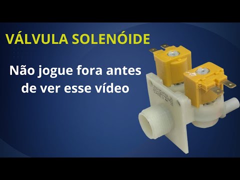 Como consertar válvula entrada de água lavadora consul e brastemp