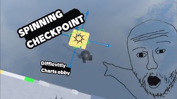 How to make a spinning checkpoint | Obby creator tutorial