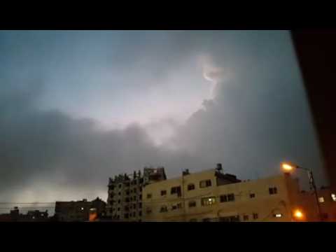 لحظة دخول منخفض جوي طقس فلسطين يوميا