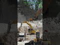 Excavator Cutting Limestone Hills #shorts #jcb #alatberat #excavator