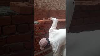 Brickwork Foundation Wall in Progress #youtubeshorts #shorts #trending