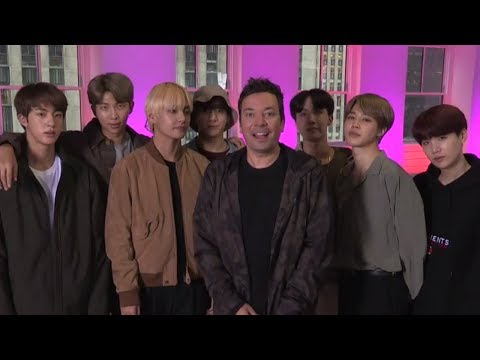 BTS SLAYS Fortnite Dance Challenge & Flosses With Jimmy Fallon