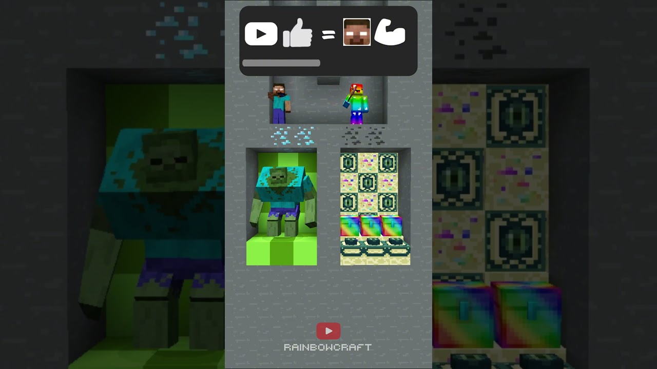 WATCH: HELP HEROBRINE FROM BIG ZOMBIE! SUBSCRIBE TO HELP! #shorts #sigmaboy #minecraft #herobrine