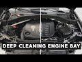 Deep Cleaning A Dirty BMW X3 Engine Bay