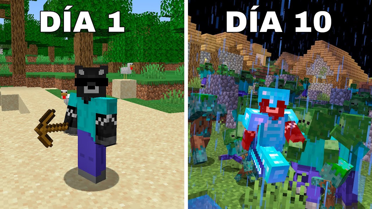 Sobreviví los 10 días MAS DIFICILES de MINECRAFT