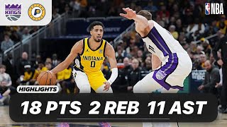 Tyrese Haliburton Vs Sacramento Kings 18 Pts - 2 Reb - 11 Ast 03-31-2025 Highlights