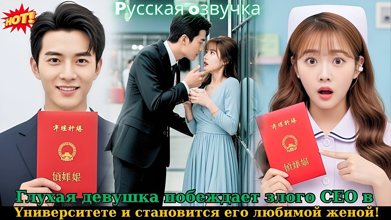 🌟 Глухая девушка побеждает злого CEO в университете и становится его любимой женой! #drama