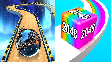 Going Balls VS Jelly Run 2048 - All Levels Gameplay Android iOS Ep 2