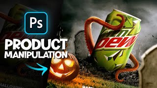 Product Manipulation Advertising design for Halloween | Photoshop Tutorial