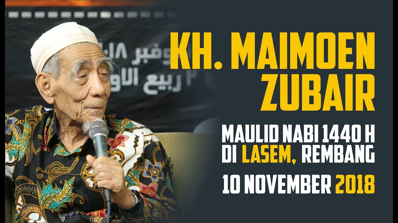 Sambutan KH Maimoen Zubair di Lasem 2018