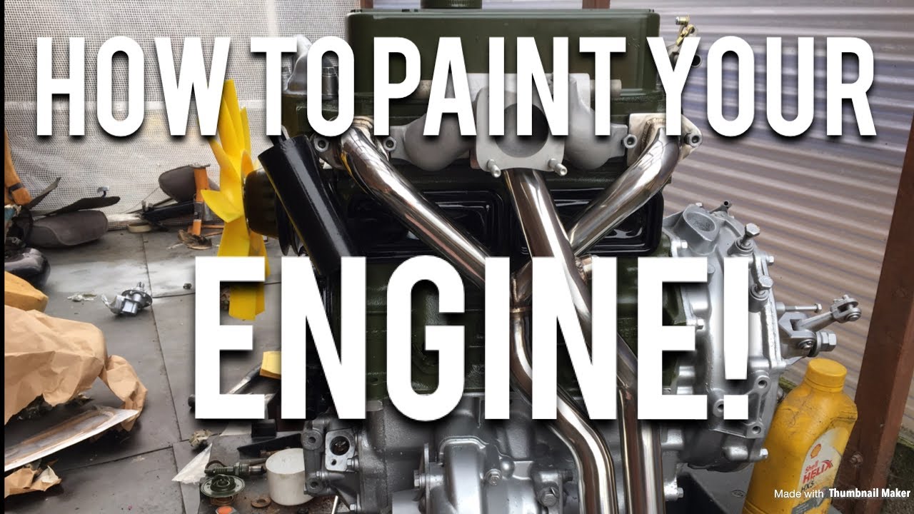 Classic Mini Restoration How To Paint Your Engine YouTube