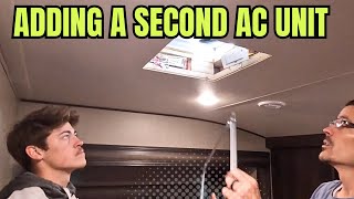 How to add a second air conditioner to your RV!  Full time RV life!