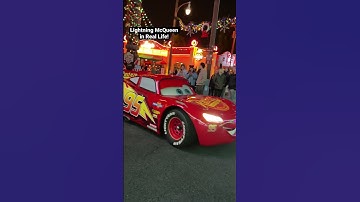 Thumbnail of Lightning McQueen at Disney California Adventure #shorts