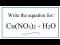 Copper II Nitrate and Water Interaction