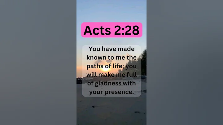 🙏🤲 Daily Bible Verses--- Acts 2:28 #shorts #bibleverse #god #pray #trustgod  #jesus #godlovesyou