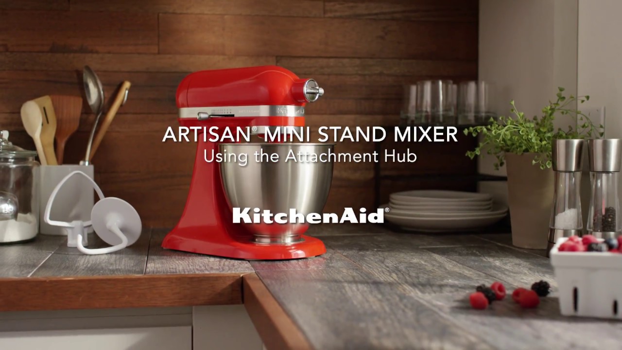 How to: Using the Attachment Hub  KitchenAid Artisan Mini 
