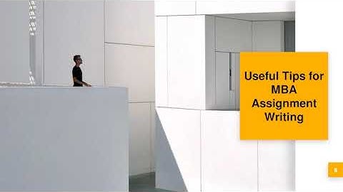 How to start your MBA assignments