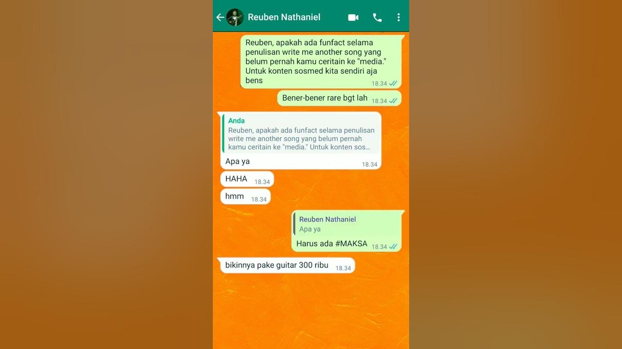 #CHATWITHTHEOVERTUNES : FunFact dari Reuben #WriteMeAnotherSong #TheOvertunes #TOV #Shorts