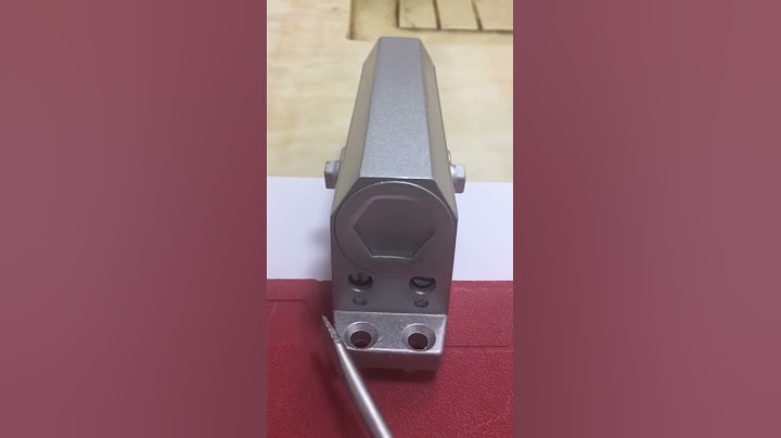 How to adjust a standard door closer speed?