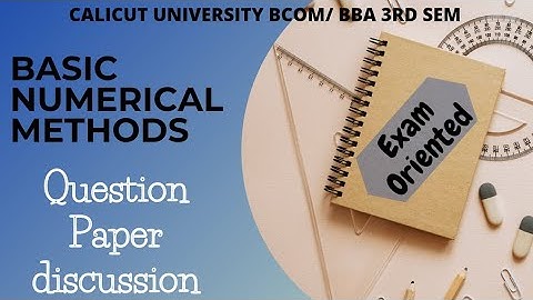 Calicut University |3rd sem| Bcom| BBA| BNM |question paper Discussion| part 1|