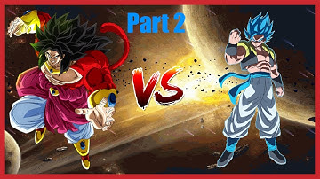 [M.U.G.E.N] SSJ4 Broly KN Edit VS SSGSS Gogeta Part 2