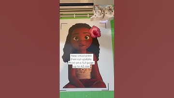 New cricut print then cut update, print on a full page up to A3 #cricuttutorials #cricuttips