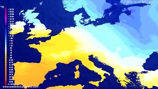 Temperature forecast Europe 2018-12-20