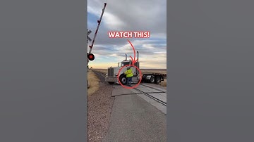 Driver Escapes Seconds Before Train Impact