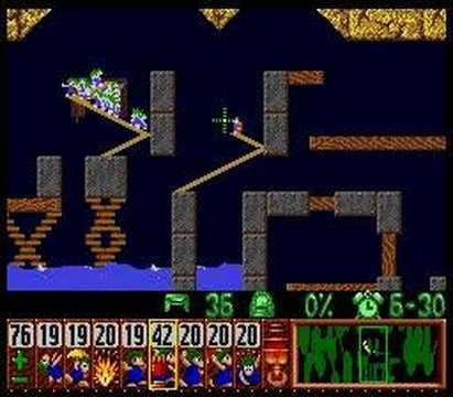 Lemmings - Tricky Level 13 Solution