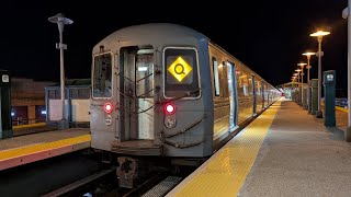 NYC Subway: Q Trains Operating via the D Express and N Local Lines in Brooklyn
