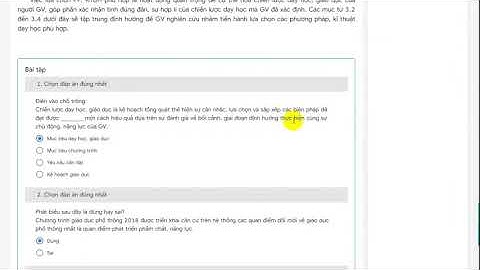 Tin  modul2 Tìm hiểu yêu cầu chung của việc lựa chọn, xây dựng các chiến lược dạy học